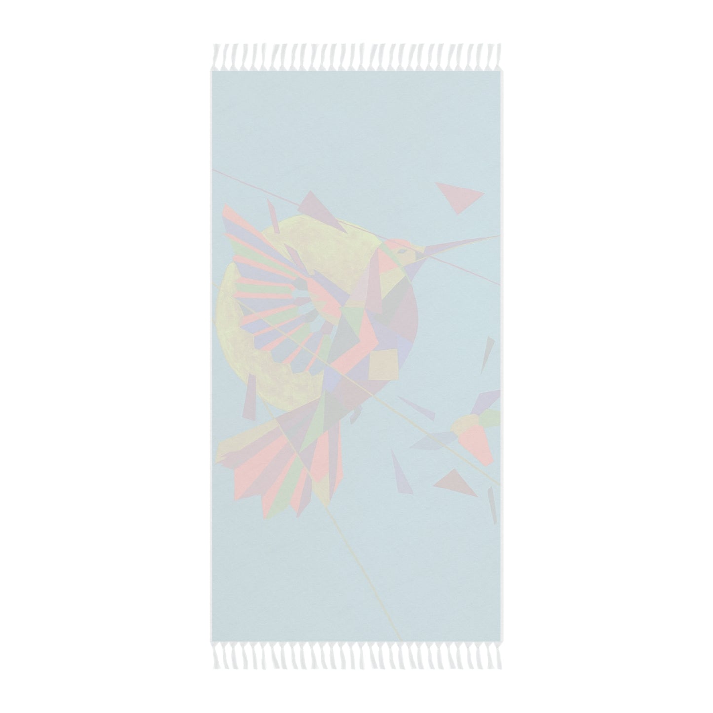 Boho Beach Towel Hummingbird