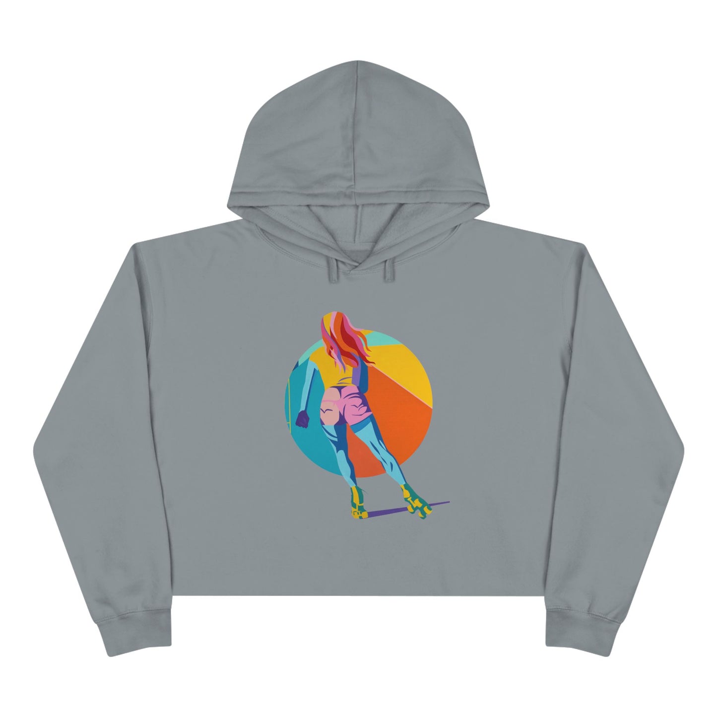 Rollergirl Crop Hoodie - Moving