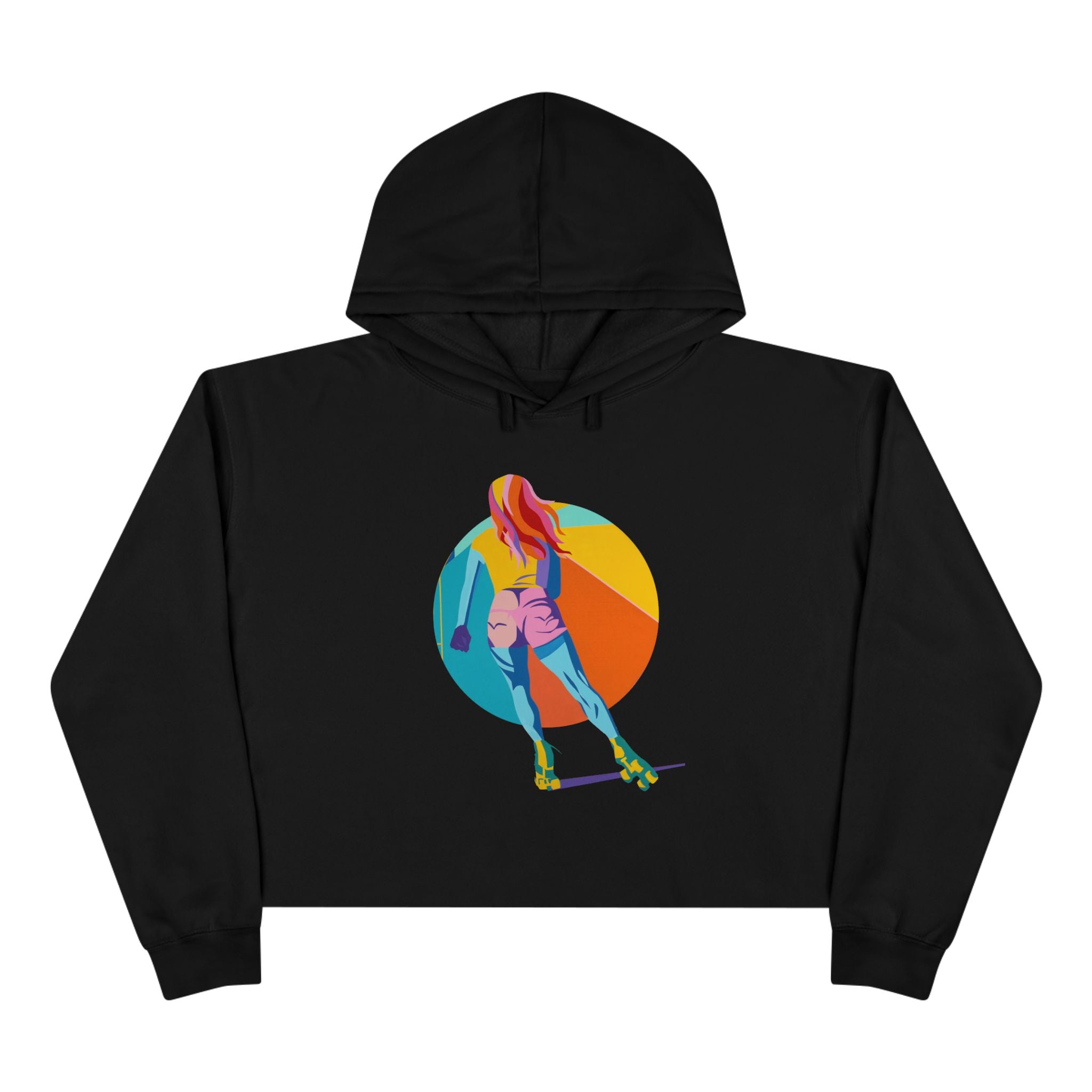 Rollergirl Crop Hoodie - Moving