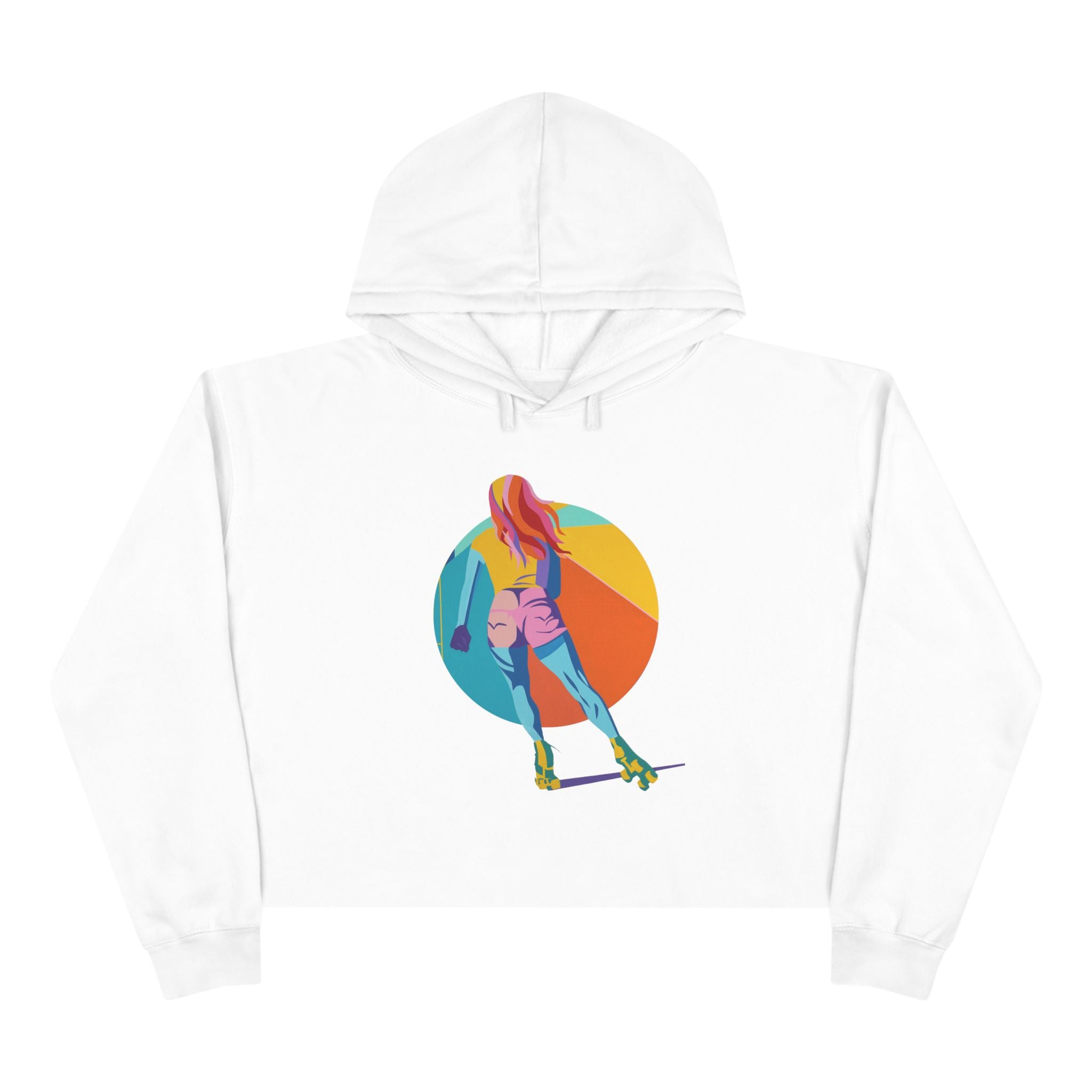 Rollergirl Crop Hoodie - Moving