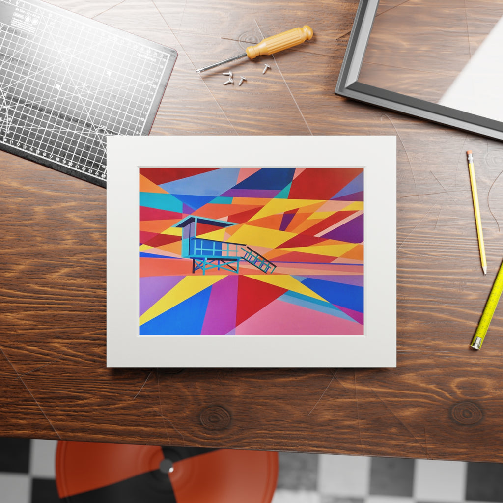 Lifeguard tower II Giclee Print