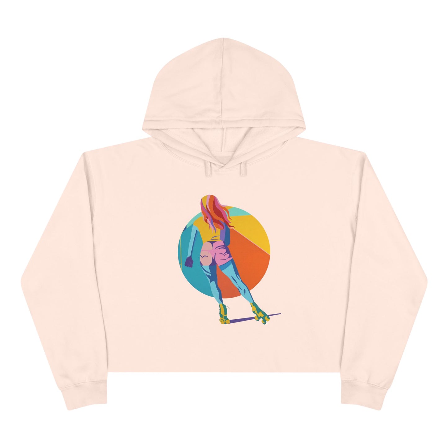 Rollergirl Crop Hoodie - Moving