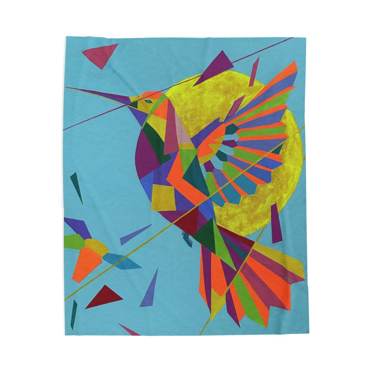 Plush Blanket - Universal Mind Warm Colors Warm Feeling Inspired Design