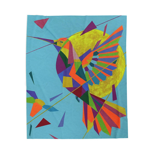 Plush Blanket - Universal Mind Warm Colors Warm Feeling Inspired Design