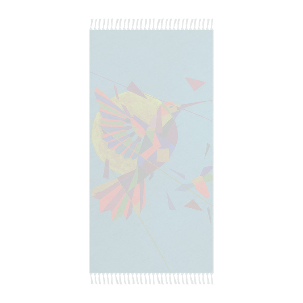 Boho Beach Towel Hummingbird