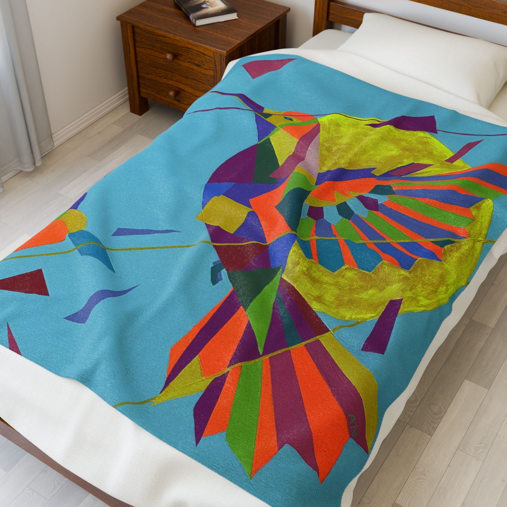 Plush Blanket - Universal Mind Warm Colors Warm Feeling Inspired Design