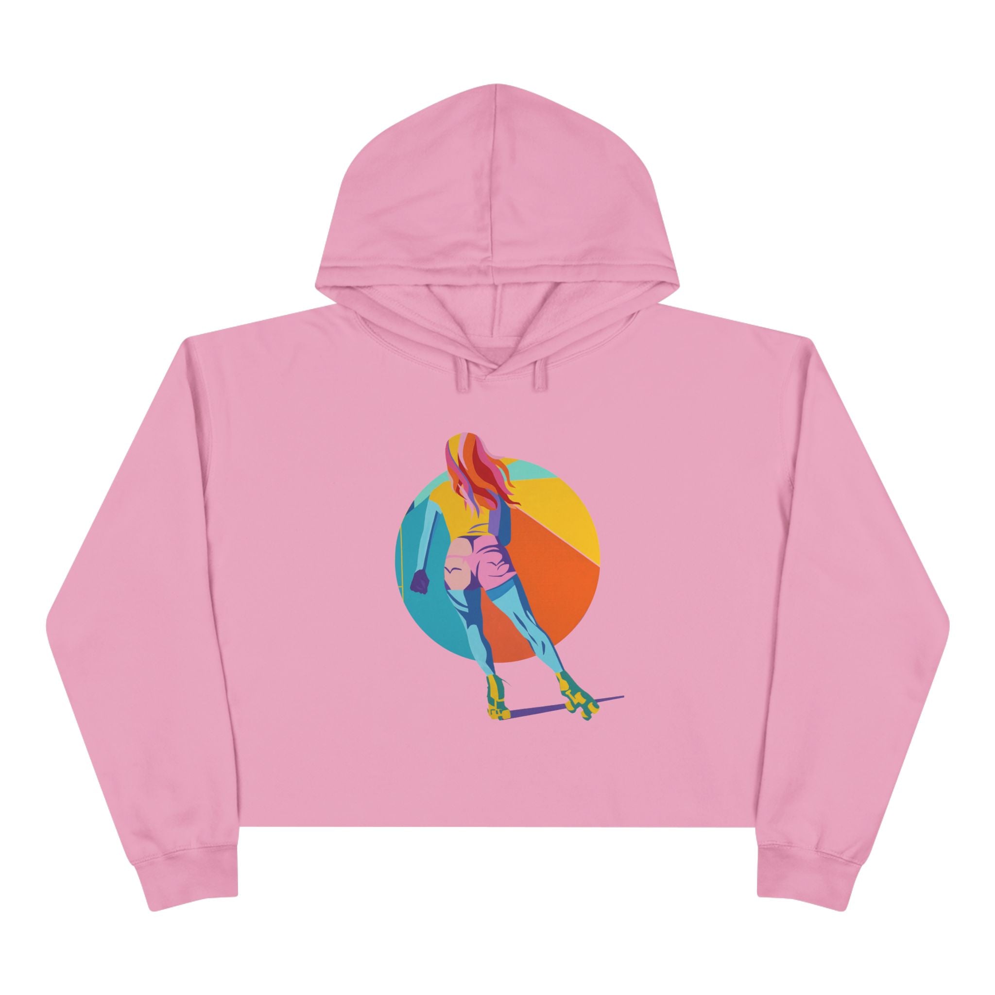 Rollergirl Crop Hoodie - Moving