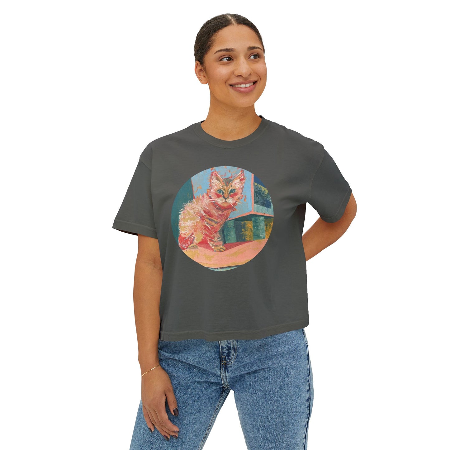 Home Kitten Women's Boxy Tee