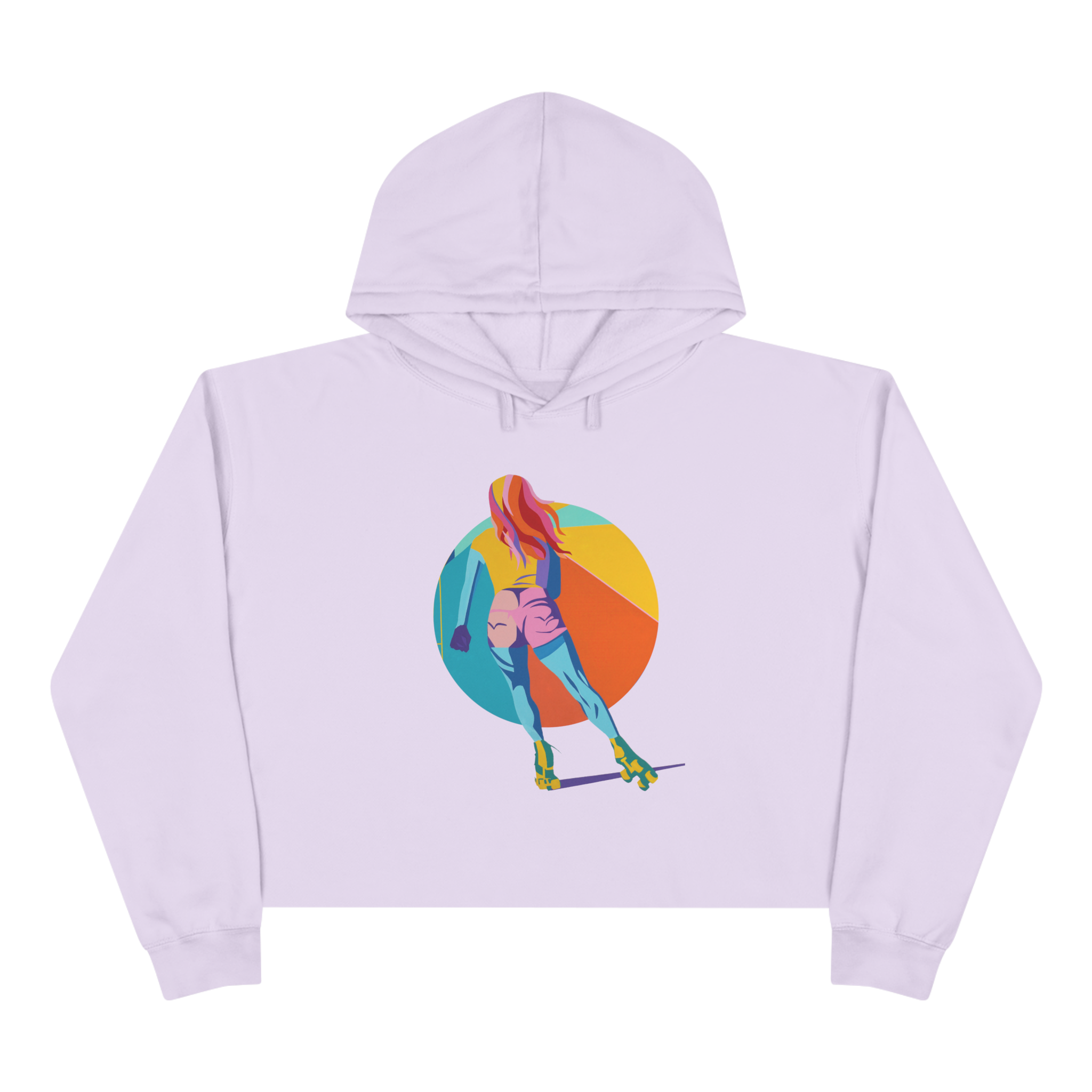 Rollergirl Crop Hoodie - Moving