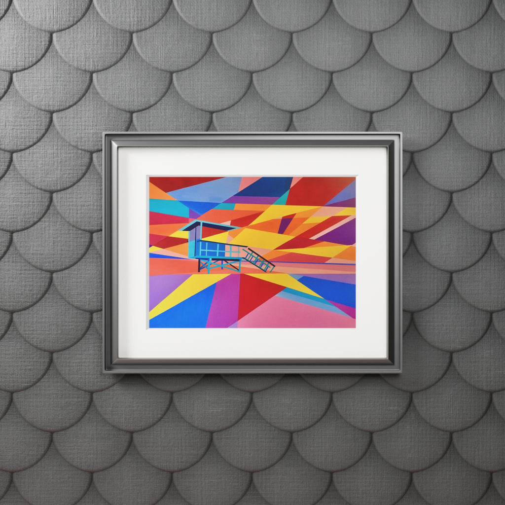Lifeguard tower II Giclee Print