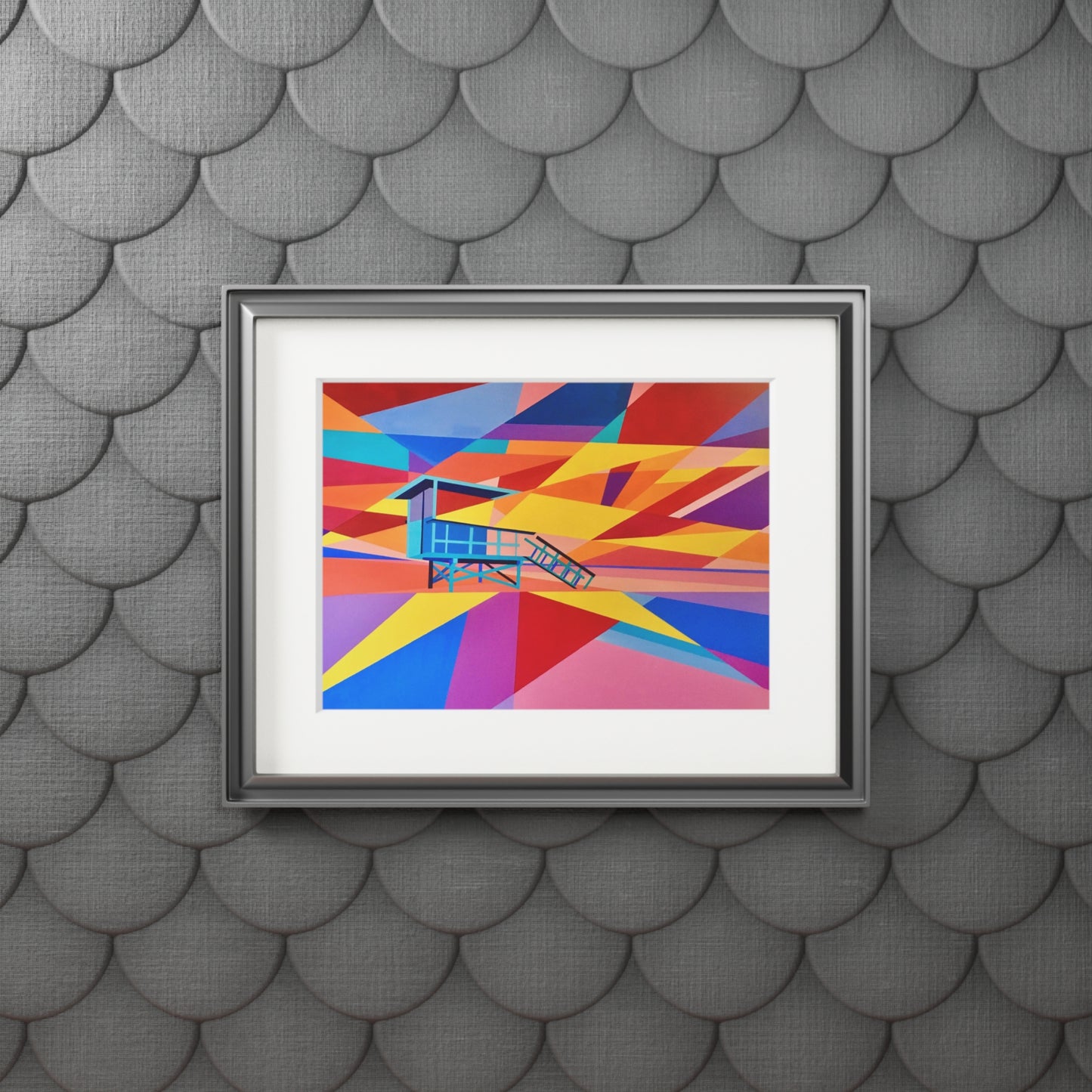 Lifeguard tower II Giclee Print