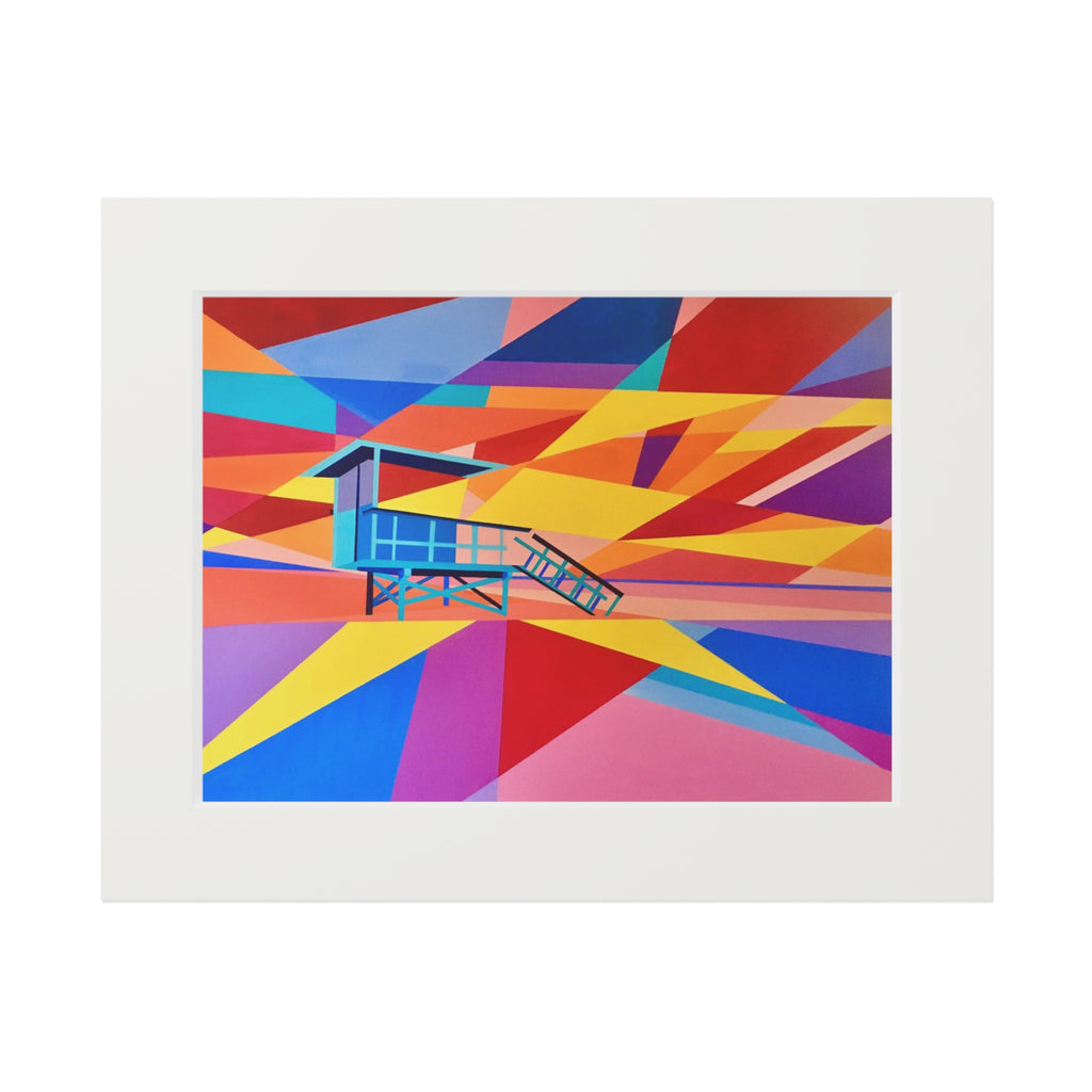 Lifeguard tower II Giclee Print