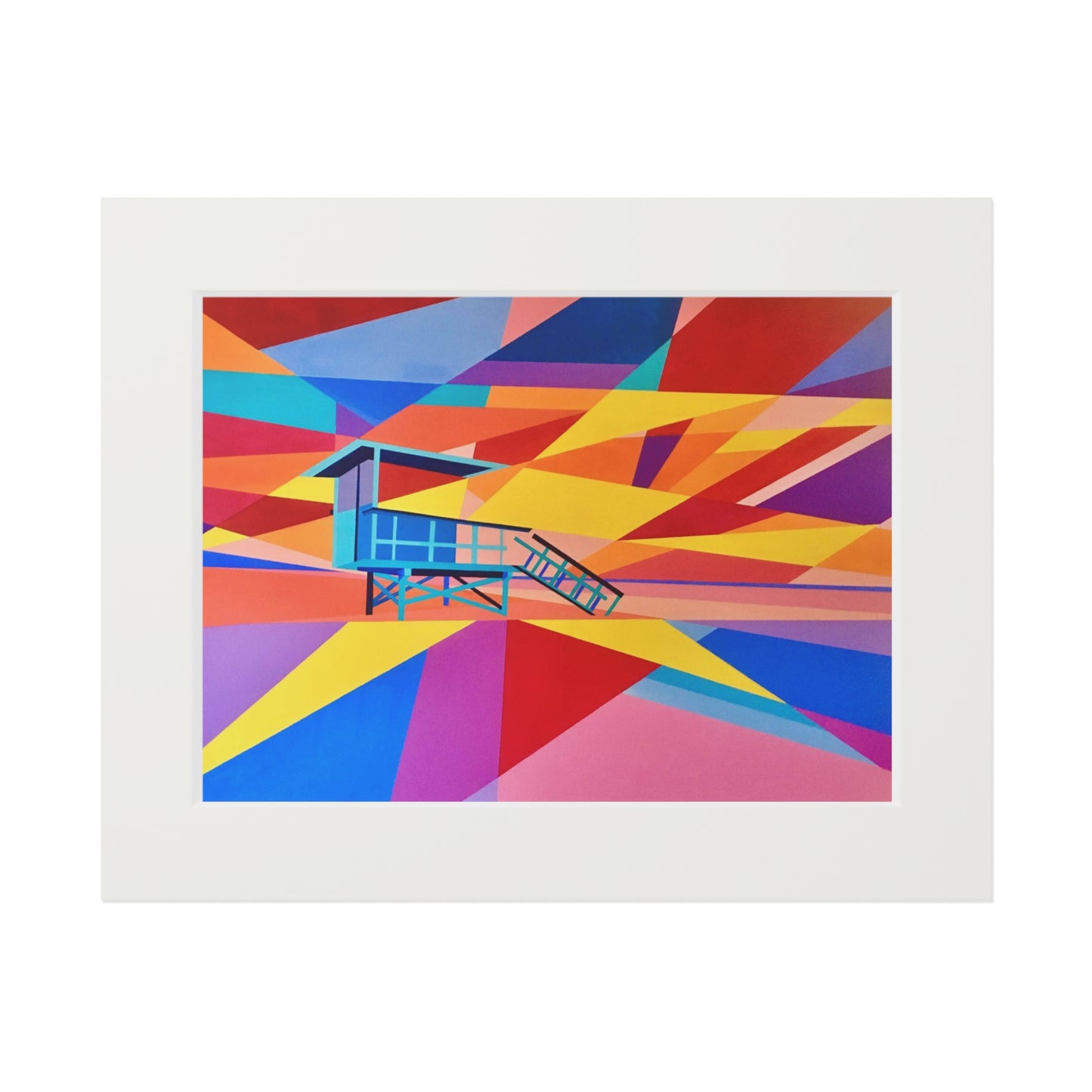 Lifeguard tower II Giclee Print