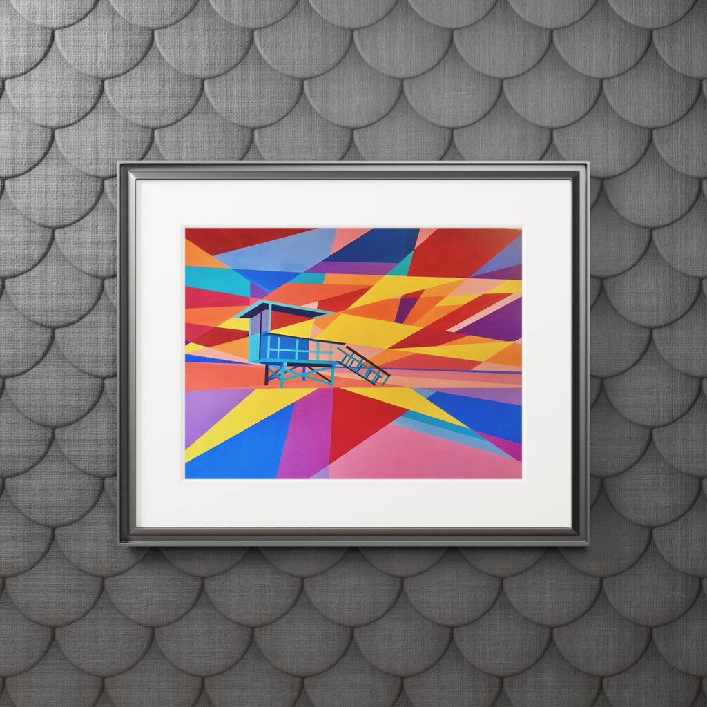 Lifeguard tower II Giclee Print