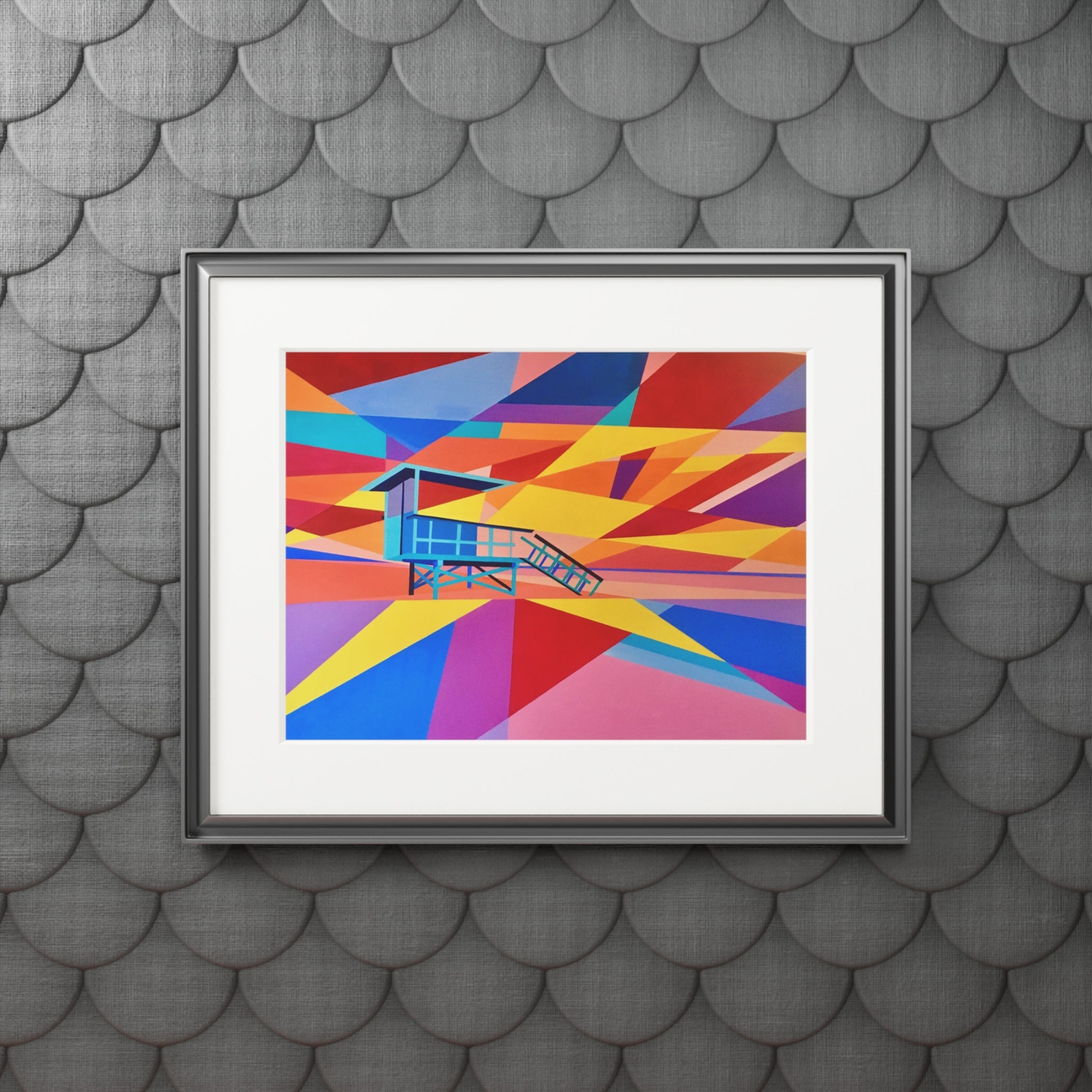 Lifeguard tower II Giclee Print