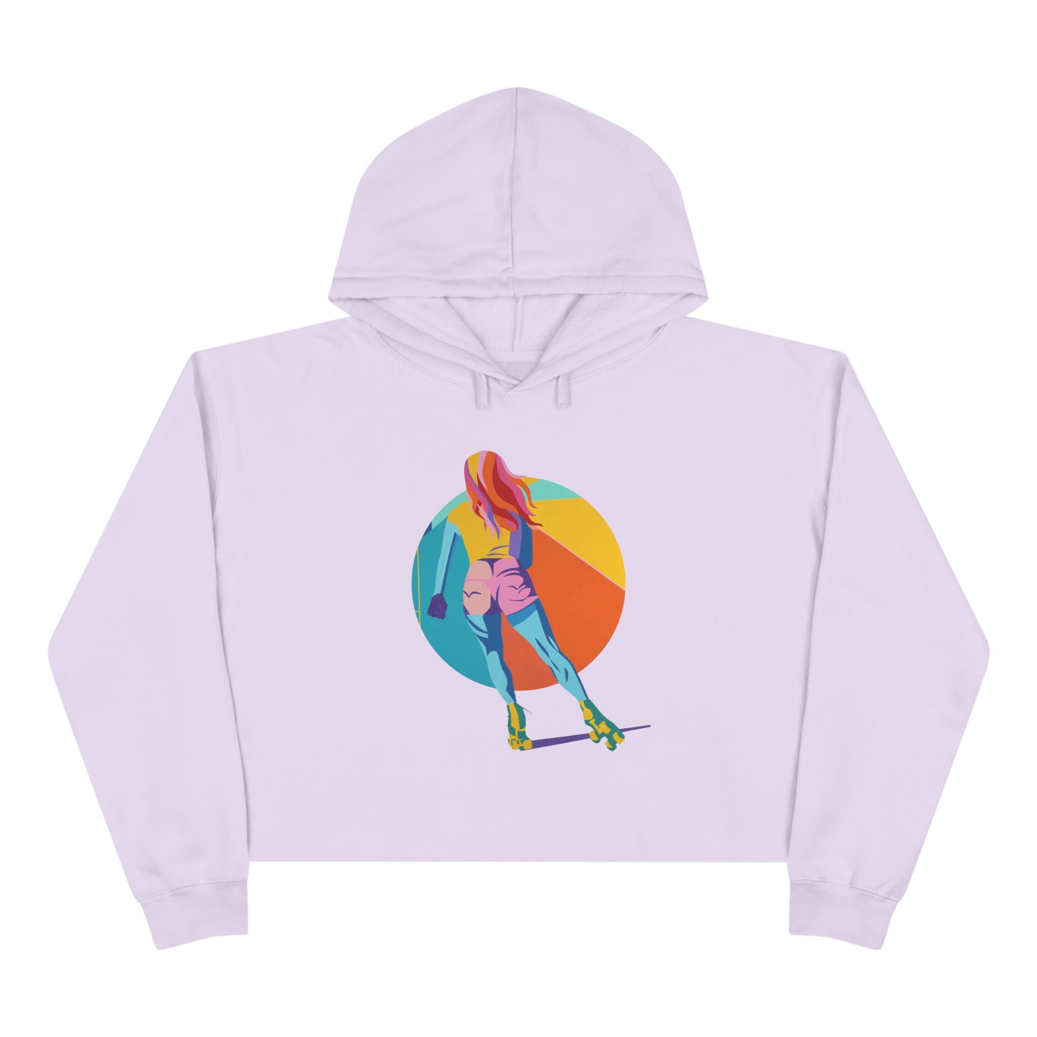 Rollergirl Crop Hoodie - Moving