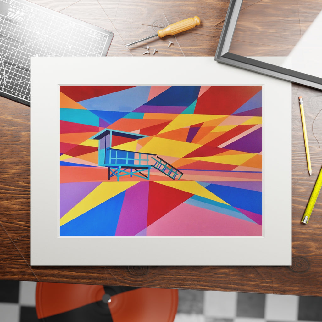 Lifeguard tower II Giclee Print