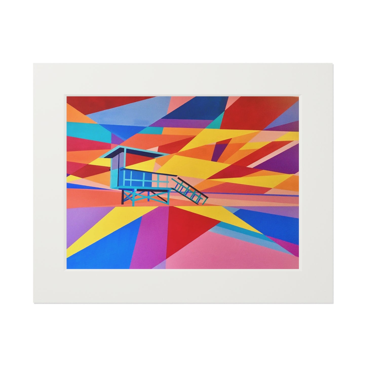 Lifeguard tower II Giclee Print